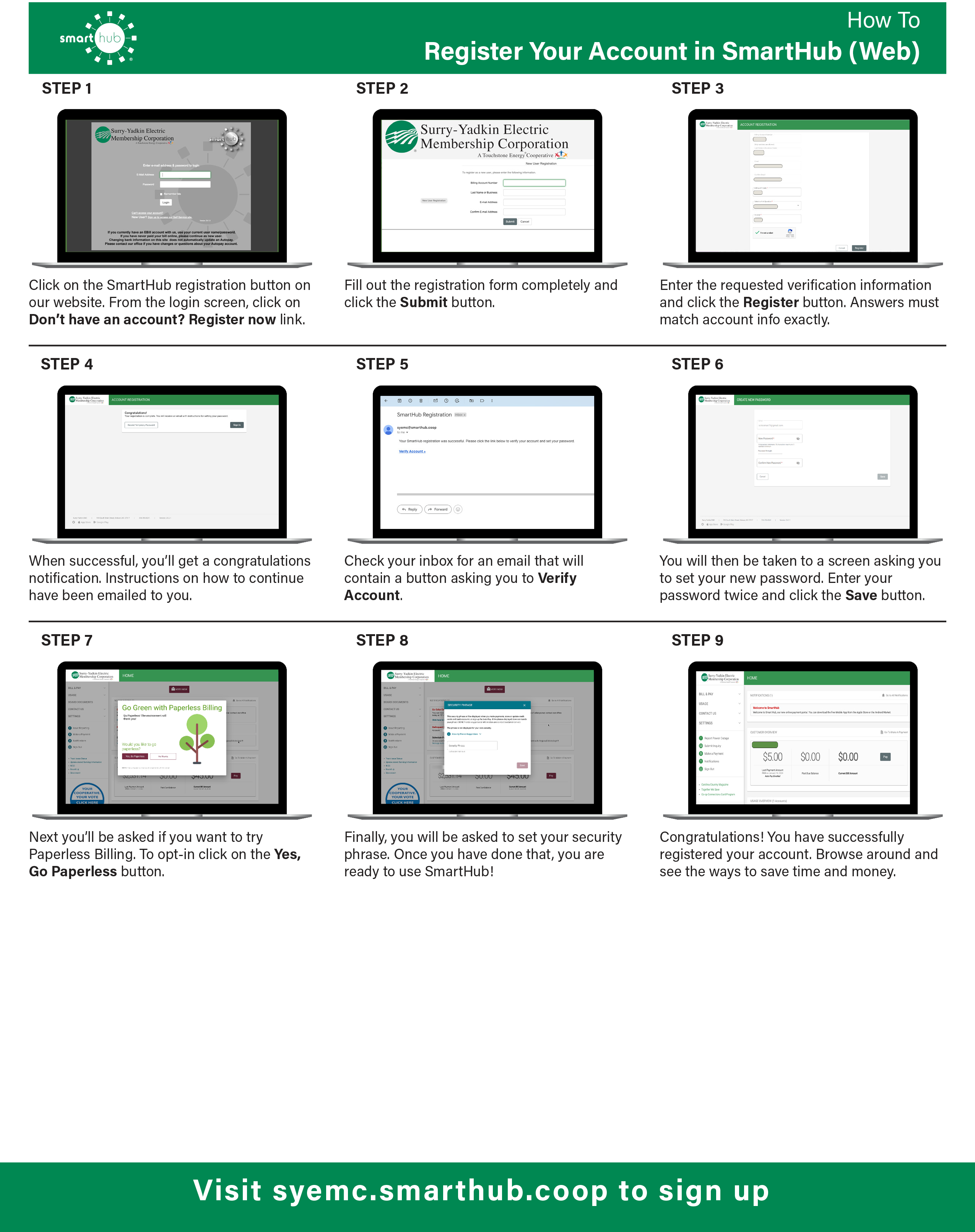 web instructions